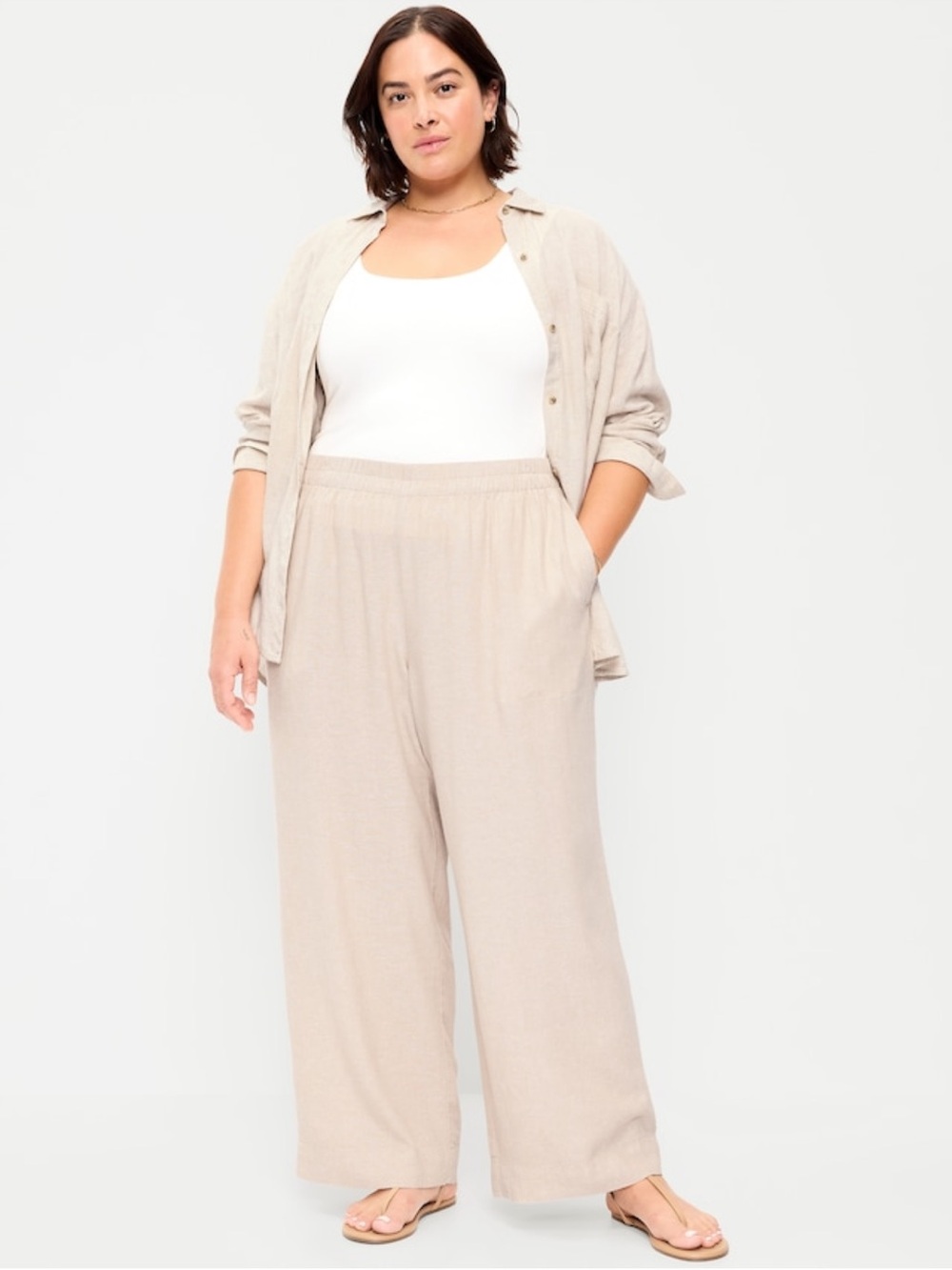 Old Navy Linen XXL Wide-Leg Pant